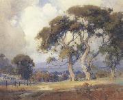 unknow artist Oaks in a California Landscape oil painting
